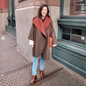 Custom Handmade Reversible Double Faced Wool Coat